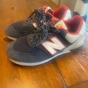 New Balance Kids Blue and Red Sneakers